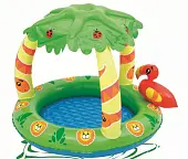 Бассейн надувной Bestway Джунгли 99х91х71 см с навесом 52179 от магазина Супер Спорт